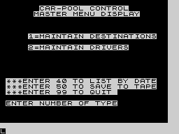 Running screen