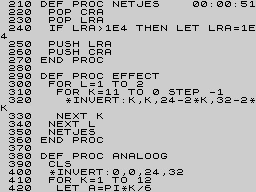 Running screen