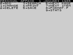 Running screen