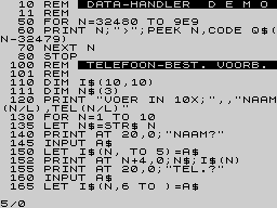 Running screen