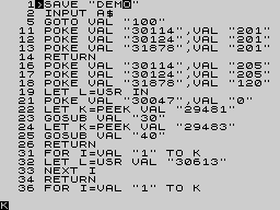 Running screen