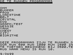 Running screen