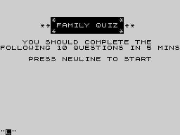 Running screen
