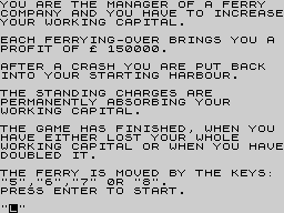Running screen