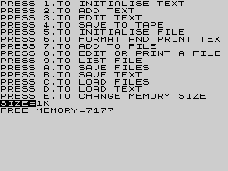Running screen