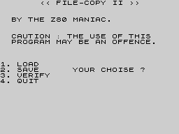 Running screen