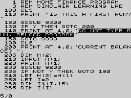 Running screen