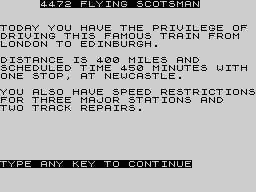 Running screen