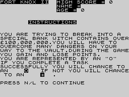 Running screen