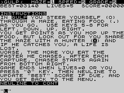 Running screen