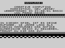 Running screen