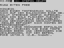Running screen