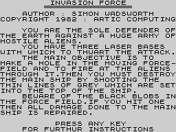 Running screen