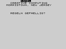 Running screen