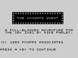 Opening screen