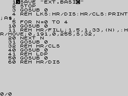 Running screen