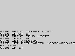 Running screen
