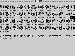 Running screen