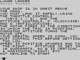 Running screen
