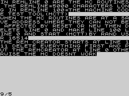 Running screen