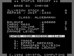 Running screen