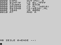 Running screen