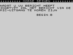 Running screen