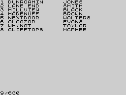 Running screen