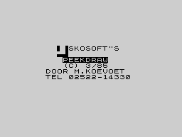 Opening screen
