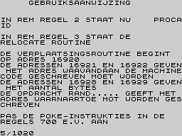 Running screen