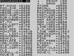Running screen