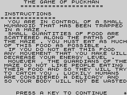 Running screen