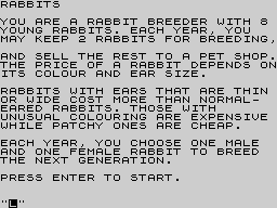 Running screen