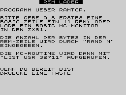 Running screen