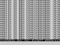 Running screen