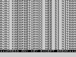 Running screen