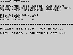 Running screen
