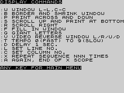 Running screen