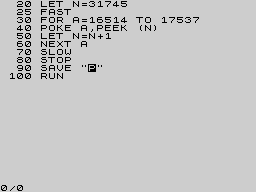 Running screen