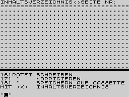 Running screen