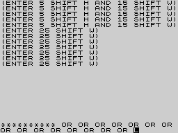 Running screen
