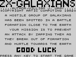 Opening screen