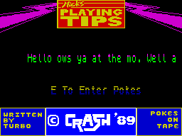 Running screen