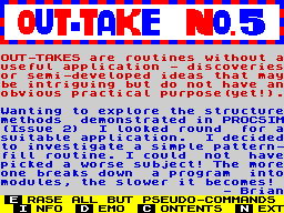 Opening screen