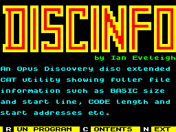 Opening screen