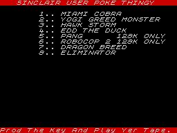 Running screen
