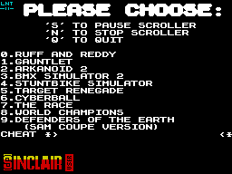 Running screen