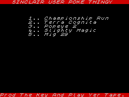 Running screen