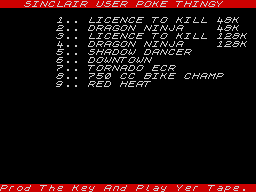 Running screen