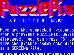 Opening screen